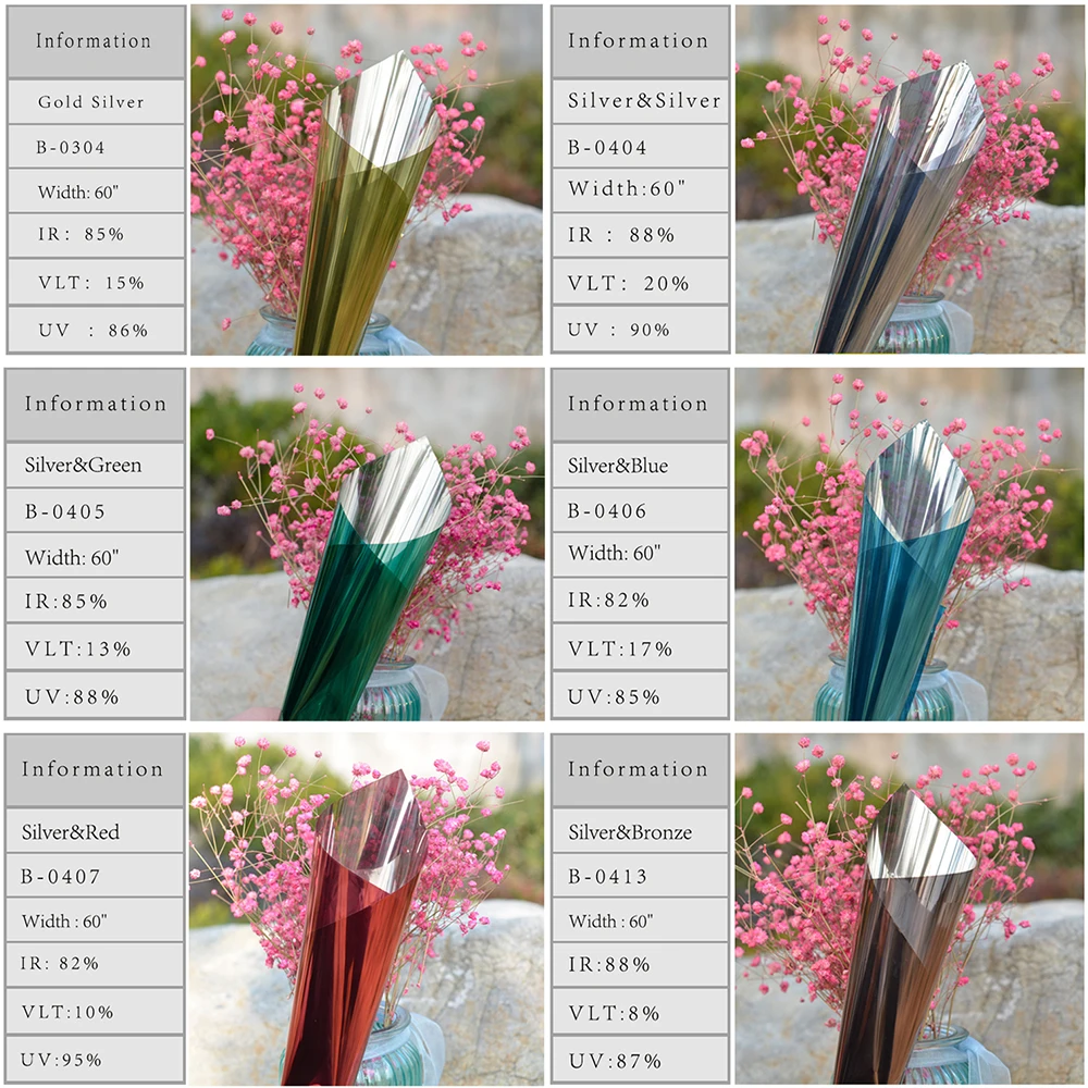 SUNICE Home Improvement Red Mirror Window