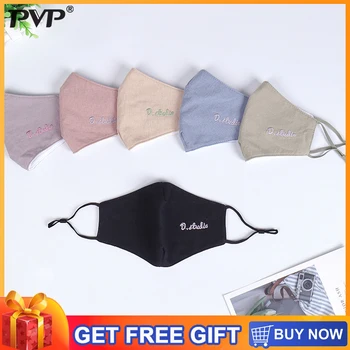 

PVP 1Pcs Fashion Cotton PM2.5 Anti mouth Dust Mask proof Fashion Face Mouth Masks Filter Windproof Reusable cotton mask