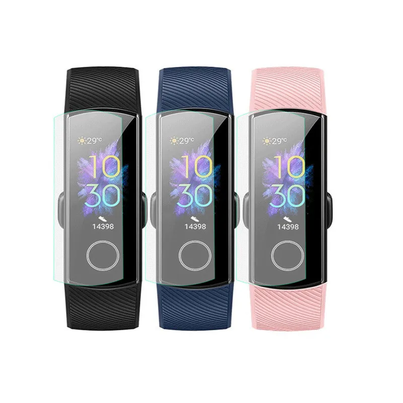 (1/2/5 шт.)/Лот полная Защита экрана для Huawei Honor Band 4 5 Защитная пленка Band4 Band5 мягкая не