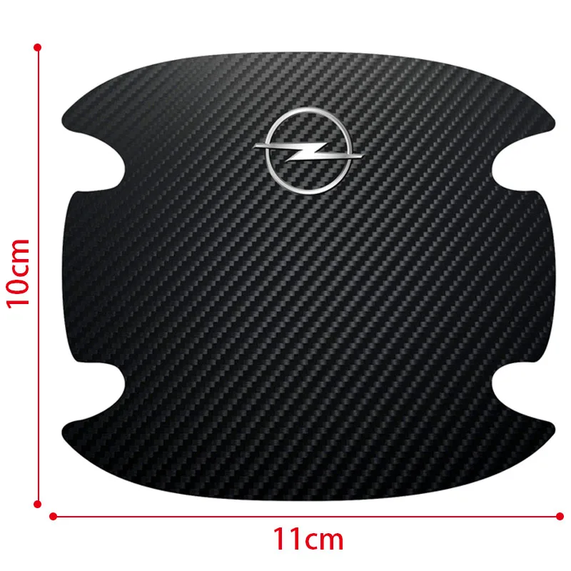 4pcs Car Door Handle Sticker Carbon Fiber Badge Protection Film For Renault Megane 2 3 Duster Logan Clio Laguna 2 Captur Goods