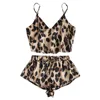 MIARHB Sexy Pajamas For Women Nightwear Pyjamas Leopard Print Female Sleepwear Sets Sleeveless Strapless Camis Pants Lounge Wear ► Photo 1/6