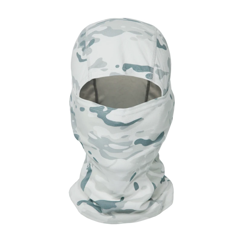 Тактическая камуфляжная Балаклава, велосипедная бандана, шарф, грелка для шеи, для рыбалки, велоспорта, катания на лыжах, пеших прогулок, Спортивная мужская Военная маска - Цвет: CP Snow