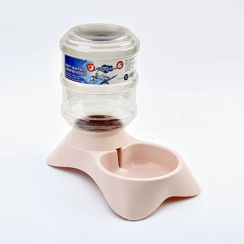 Feeding water Автоматическая кормушка для собак кошек, поилка для собак, поилка для воды, поилка для кошек, дозатор большой емкости, кормушка для кошек и собак - Цвет: Feeding water