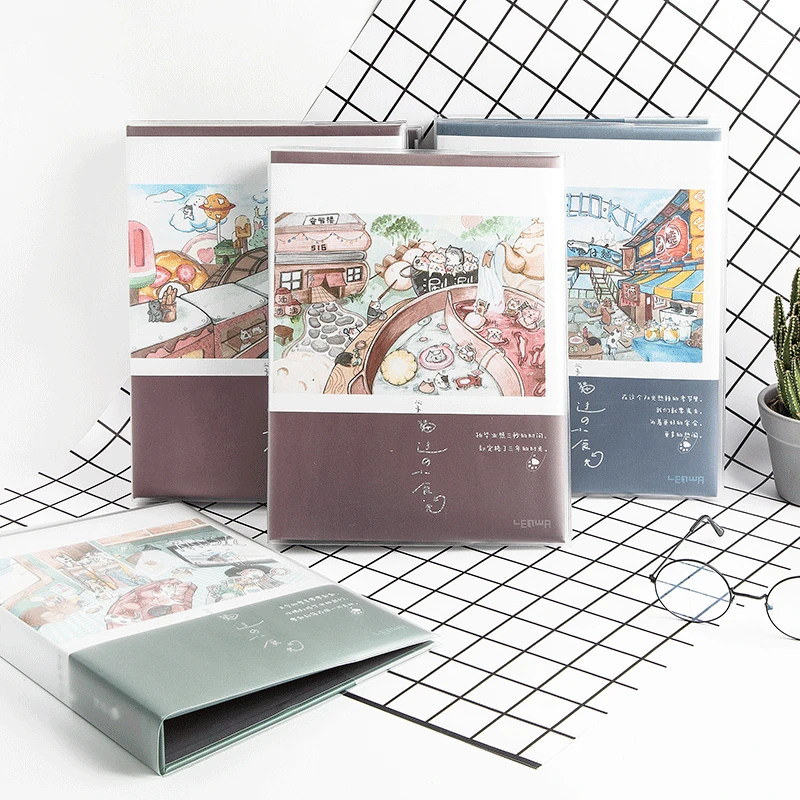 Креативный Выпускной альбом, простая языковая книга для студентов, A4, хипстер, милый мультфильм, Молодежная книга с памятью