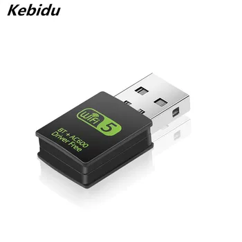 

Wireless WiFi Bluetooth Adapter 600Mbps USB WiFi Adapter Receiver 2.4G Bluetooth V5.0 Network Card Transmitter IEEE 802.11b/g/n