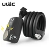 ULAC Bicycle Lock High Security Bike Lock Alarm Cable Anti-theft Lock Zinc Alloy Motorcycle Electric Scooter Safety Wire Padlock