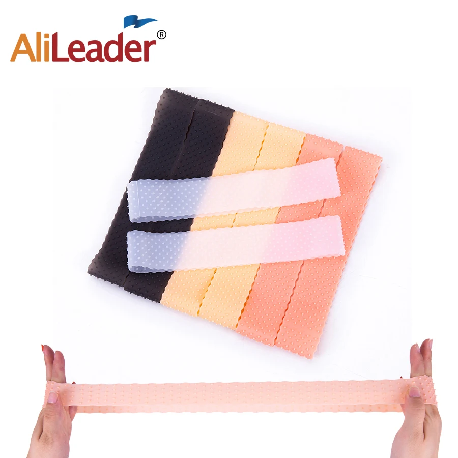 Alileader 1/2/5 шт. Прозрачная силиконовая повязка на голову 6 цветов для парика Мягкая в
