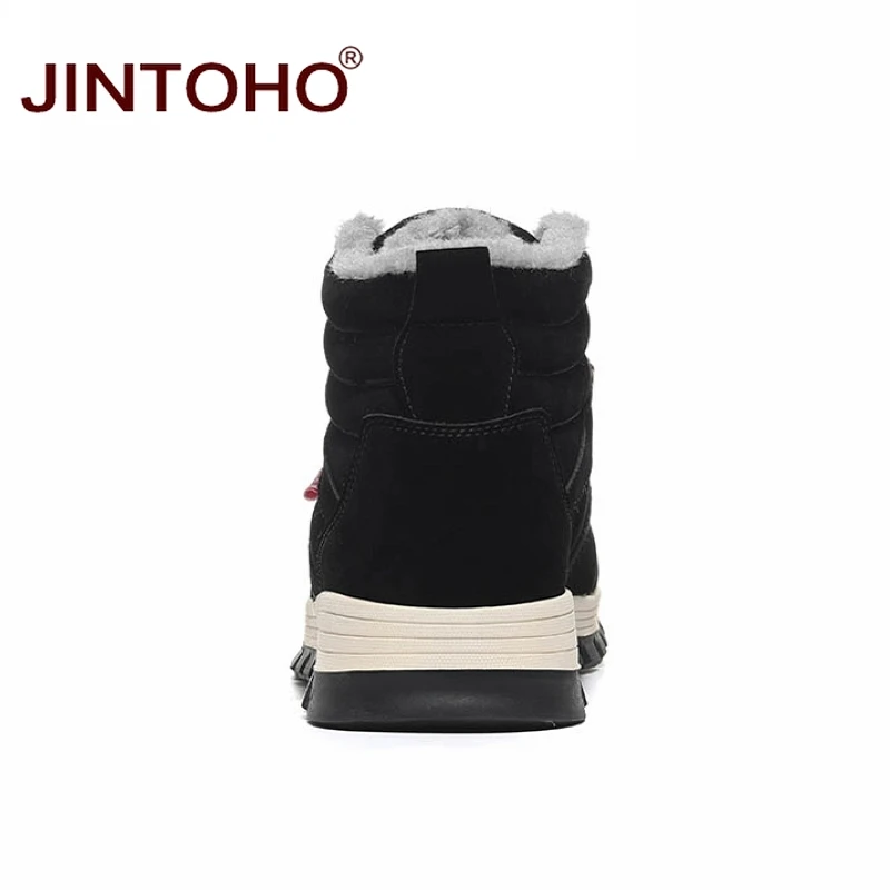 JINTOHO/мужские Ботильоны большого размера; модная мужская зимняя обувь; повседневные мужские зимние ботинки; теплая зимняя обувь; мужские зимние ботинки; мужские ботинки