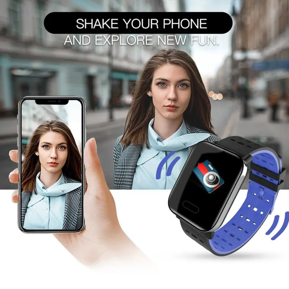 A6 смарт-браслет reloj inteligente pulsometro ritmo cardi фитнес-трекер пульт дистанционного управления умный браслет