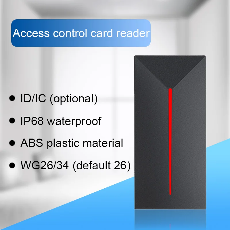 RFID считыватель карт с большим диапазоном 125 кГц/13,56 МГц Бесконтактная карта контроля доступа кардридер Wiegand 26/34 IP68 Водонепроницаемый IC ридер