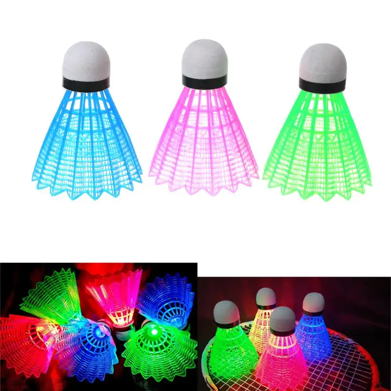 3pcs LED Luminous Badminton Dark Night Colored Plastic Foam Glowing Shuttlecocks
3pcs LED Luminous Badminton Dark Night Colored Plastic Foam Glowing Shuttlecocks