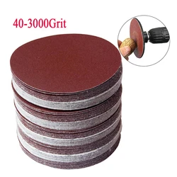 Disques abrasifs 50/75/100/150/200mm, 5 à 25 pièces, papier abrasif, 40/320/600 /800/1000/1200/1500/3000 grains 