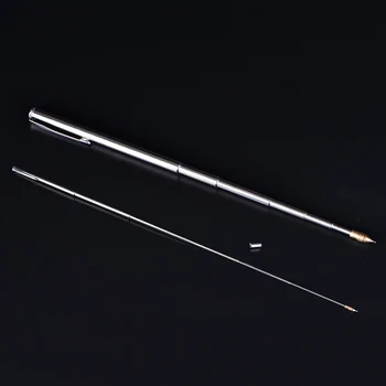 

1pc 6 Section Stainless Steel Guide Rod Flagpole Telescopic Instrument Baton Teaching Stick Kindergarten Supply