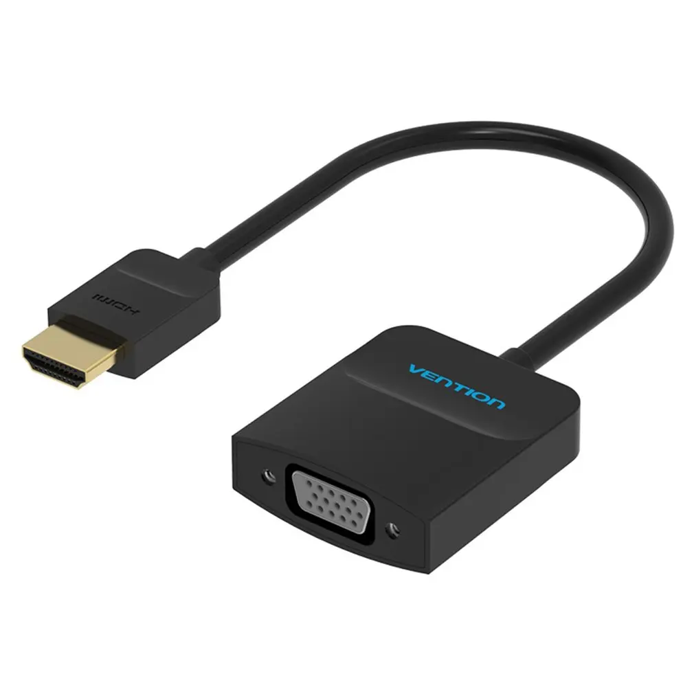 Высококачественный адаптер hdmi-vga штекер в конвертер с разъемом адаптер 1080P цифровой аналоговый видео аудио для ПК ноутбука планшета