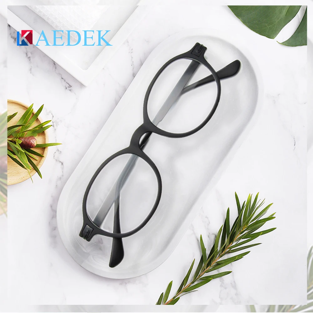 

KAEDEK Cat Eye European And American Men Women Retro Individual Plain Glasses Anti Fatigue Unbreakable Classical Reading Glasses