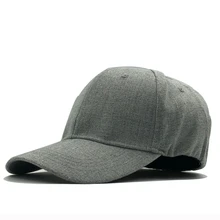 Простая эластичная Регулировка Серая шерстяная бейсболка хип-хоп кепка плоская бейсбольная Кепка для мужчин и женщин папа кепка