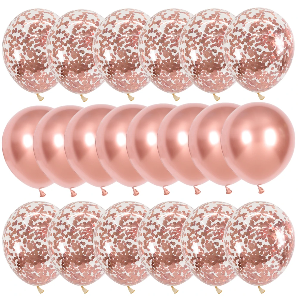 Balloons Confetti Decors Wedding-Decorations Rose-Gold Birthday-Party Valentines-Day
