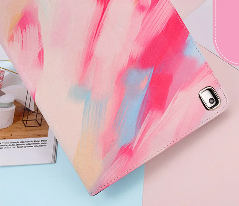 Case For ipad Pro 11 inch 2018 Ultra-thin marble painting Folding Folio Stand protective Cover For Apple ipad Pro 11 Smart Case (6)