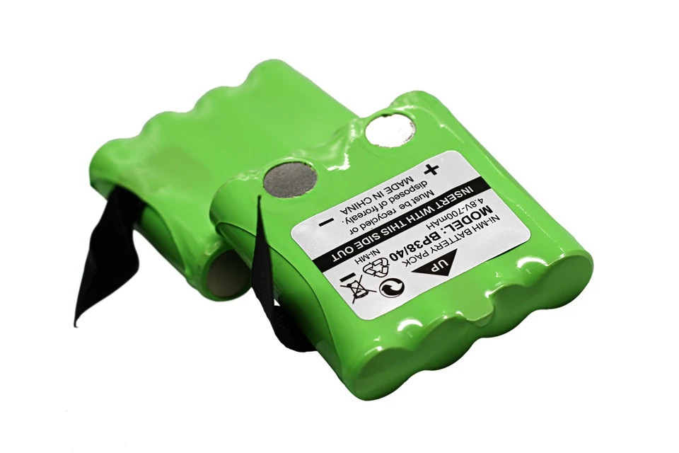 2 шт./лот 4,8 в 700 мА/ч, никель-металл-гидридная аккумуляторная Батарея пакет для Uniden BP-38 BP-40 BT-1013 BT-537 GMR FRS 2Way радио батареи batteria