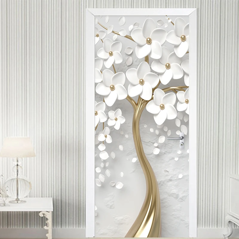 3D Stereo Jewelry Diamonds Wall Door Sticker 1