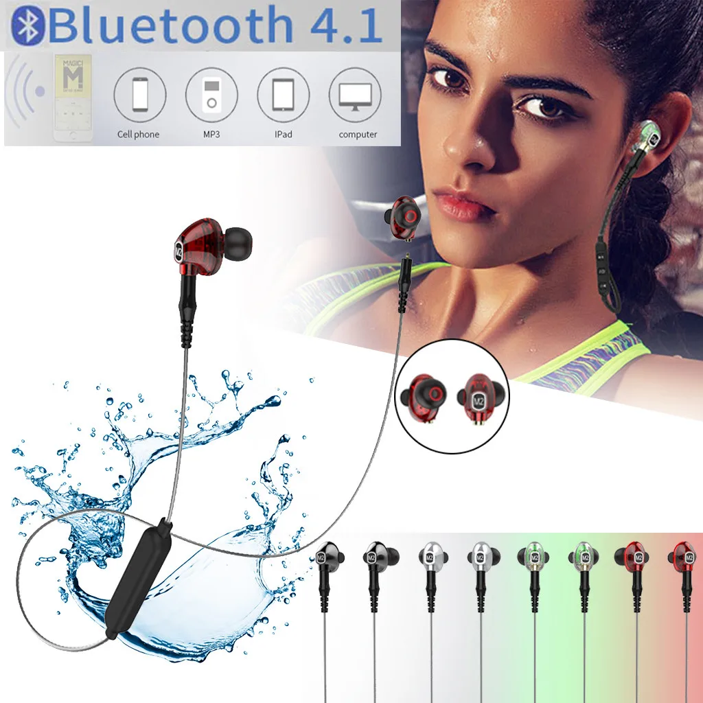 Mosunx M2 портативный bluetooth гарнитура Bluetooth 4,1 Водонепроницаемость и защита от пота спортивные высокое качество звучания гарнитура