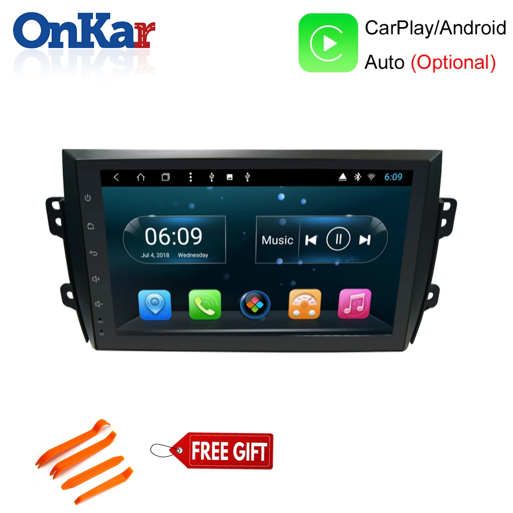 ONKAR Новый Android 9 0 для Suzuki SX4 2006 2012 2 Din Автомобильный Головной блок GPS навигация