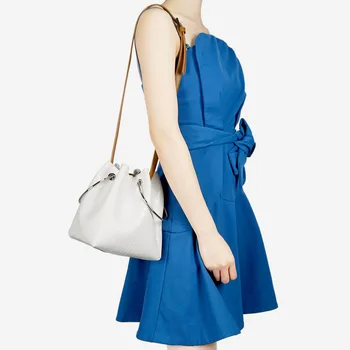 

Fashion Crocodile Pattern Women's Shoulder Bags Metal Round Ring Women Handbags Luxury Pu Leather Ladies Hand Crossbody Bag 2019