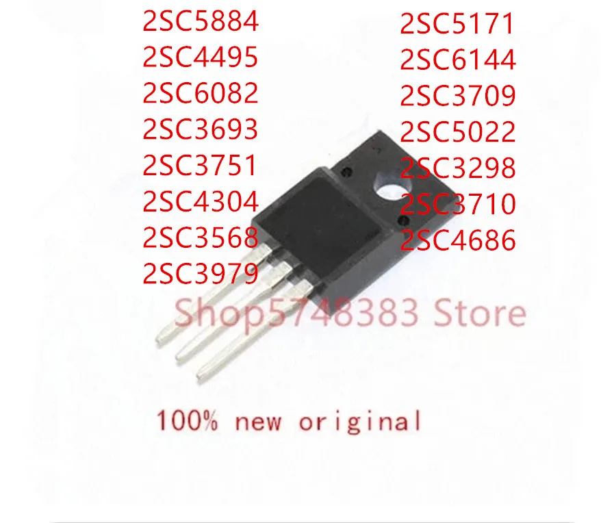 10 шт. 2SC5884 2SC4495 2SC6082 2SC3693 2SC3751 2SC4304 2SC3568 2SC3979 2SC5171 2SC6144 2SC3709 2SC5022 2SC3298 2SC3710 2SC4686 |