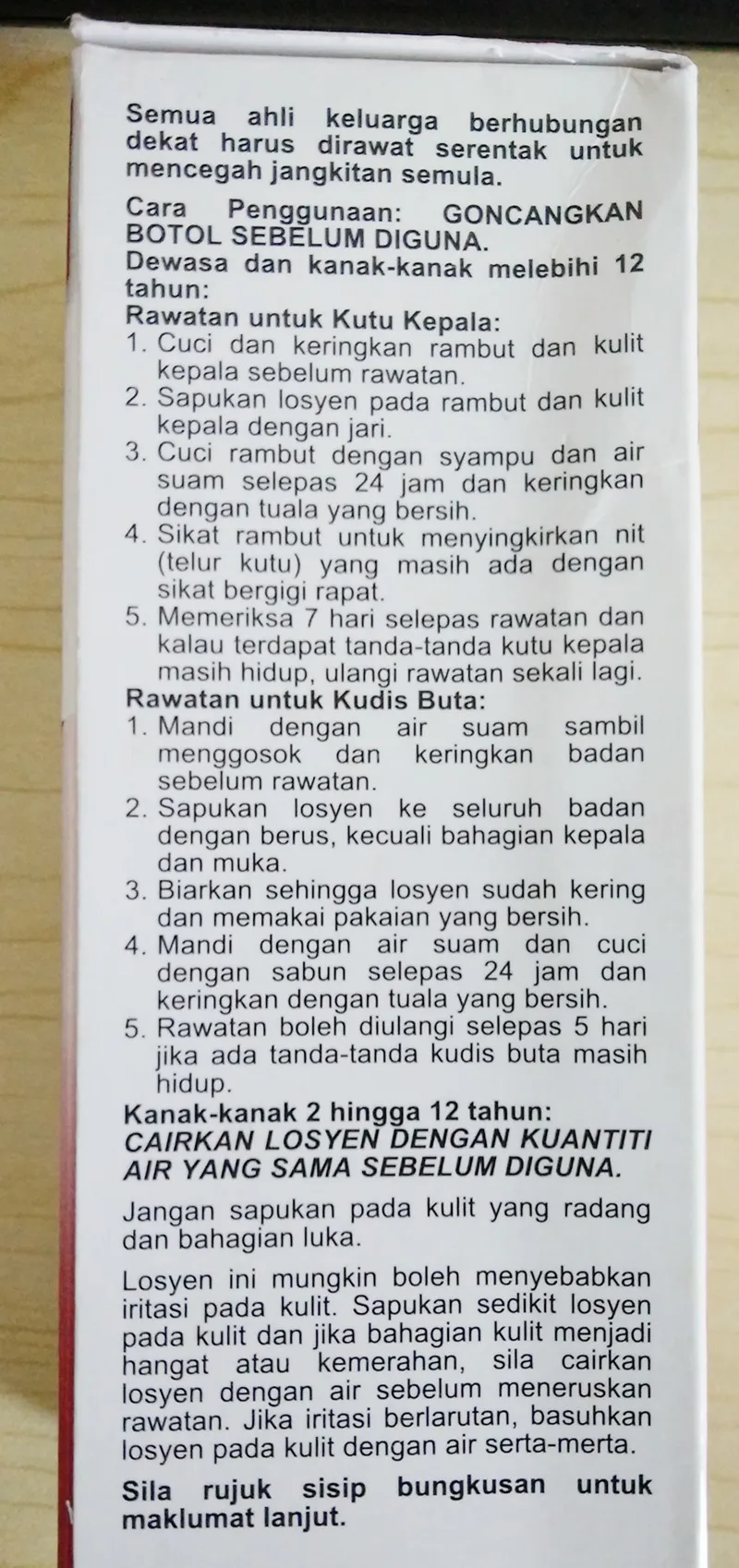 

Malaysia 25% Benzyl Benzoate Emulsion 60ml ,killing louse,flea,Mites