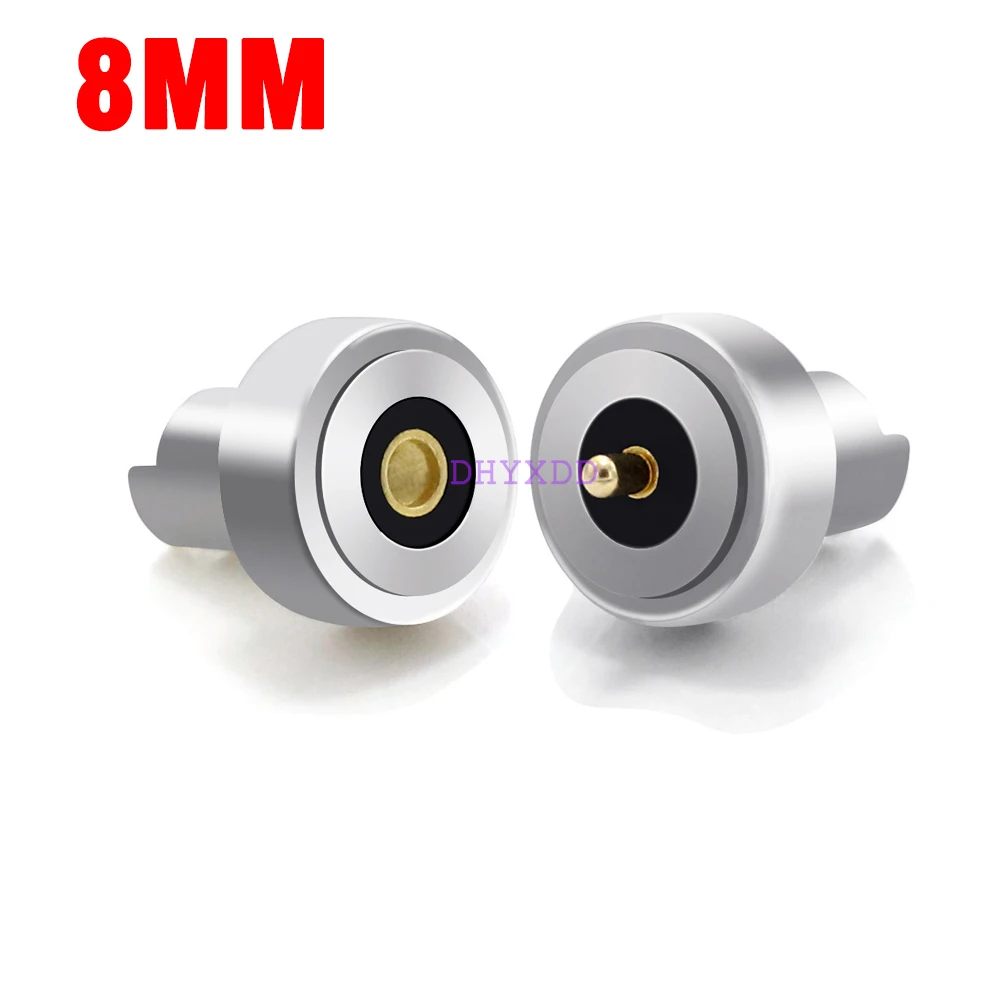 10mm 2PIN Magnetic DC Smart Wasser Tasse Lade pogo pin Magnet Stecker 5-12V  Hohe Strom LED licht Steckdose Terminal