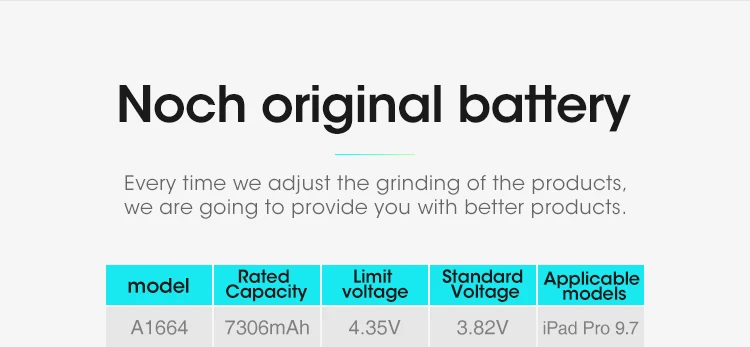 Bateria nohon para apple ipad pro 9.7
