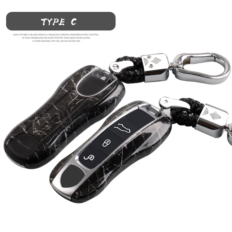 Для Porsche Panamera Cayenne Модный чехол для ключей автомобиля чехол для ключей чехол дистанционного брелока защитный чехол
