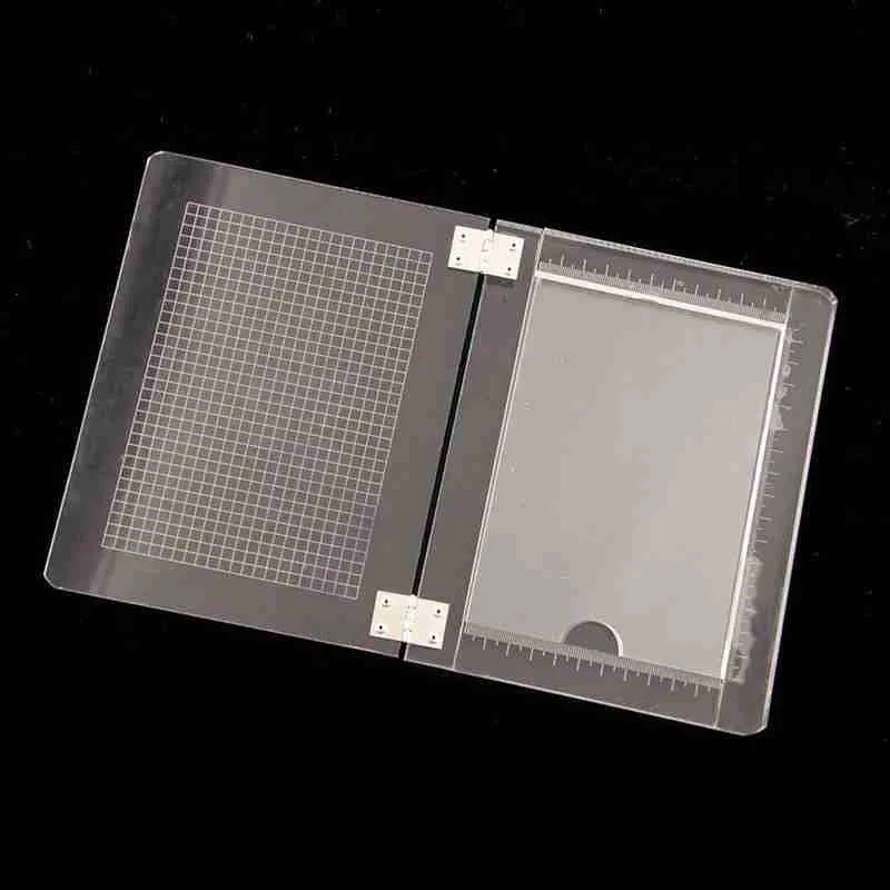 £13.51 Transparent Glass Positioning Tool For Seal Overprinting Stamping Diy Handmade