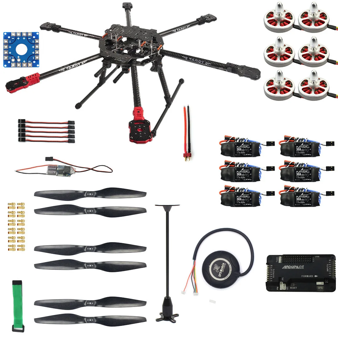 F07803-B RC Hexacopter Drone 6-осевой комплект летательного аппарата FY690S рамка 750KV двигатель GPS