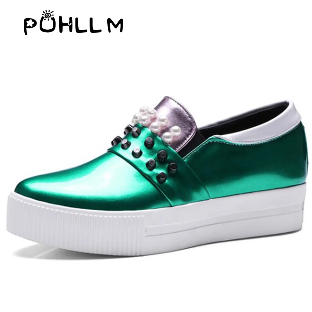 

On Behalf of a Pedal Lazy Shoes Spring New Style Foreign Trade Tide Shoes Platform Flat Pointed Loafers da ma xieD5