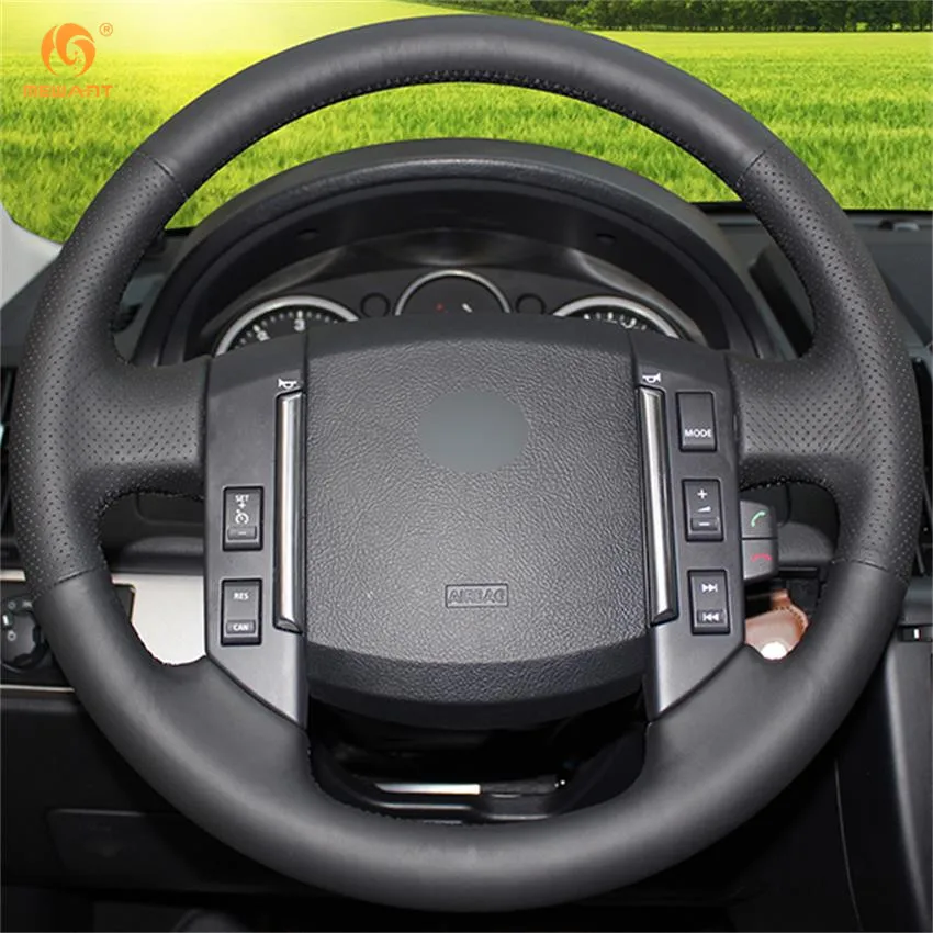 MEWANT для 2007 2008 2009 2010 2011 Land Rover Freelander 2 LR2 черная искусственная кожа|car steering wheel cover|steering