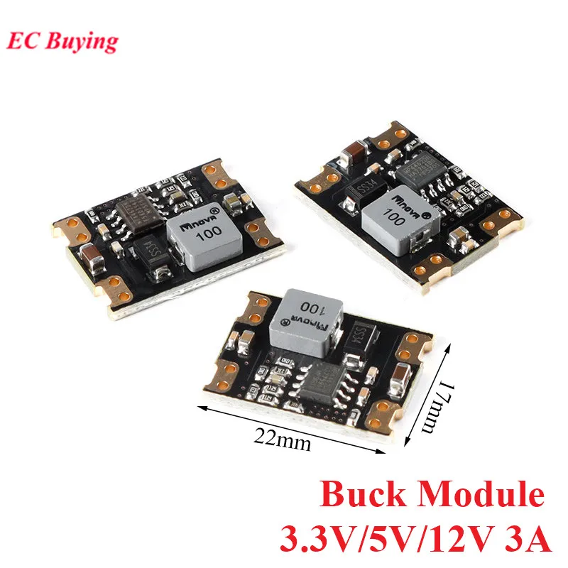 Dc-Dc Step Down Buck Power Supply Module Dc 5.5V-36V Input To 3.3V 5V 12V Output 3A 8W Converter Scheda Ad Alta Potenza