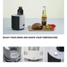 Мини люкс 3 в 1 персональный кондиционер воздуха, очиститель, чашка охладитель/нагреватель DC12V 36 Вт охладитель чашки, охладитель напитков