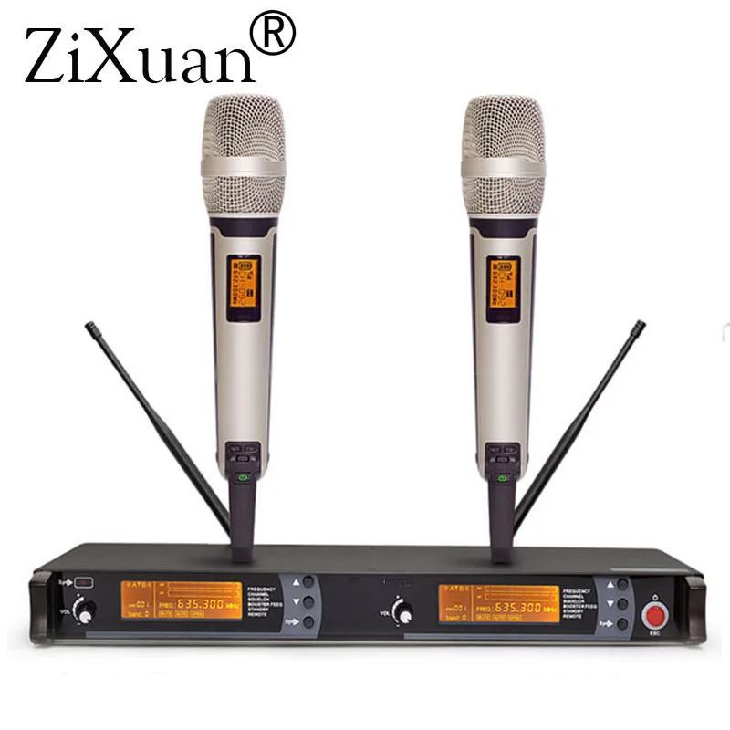 610-670 МГц KTV Караоке сцены микрофоны skm9000 handhold гарнитура lavalier mic Двойной