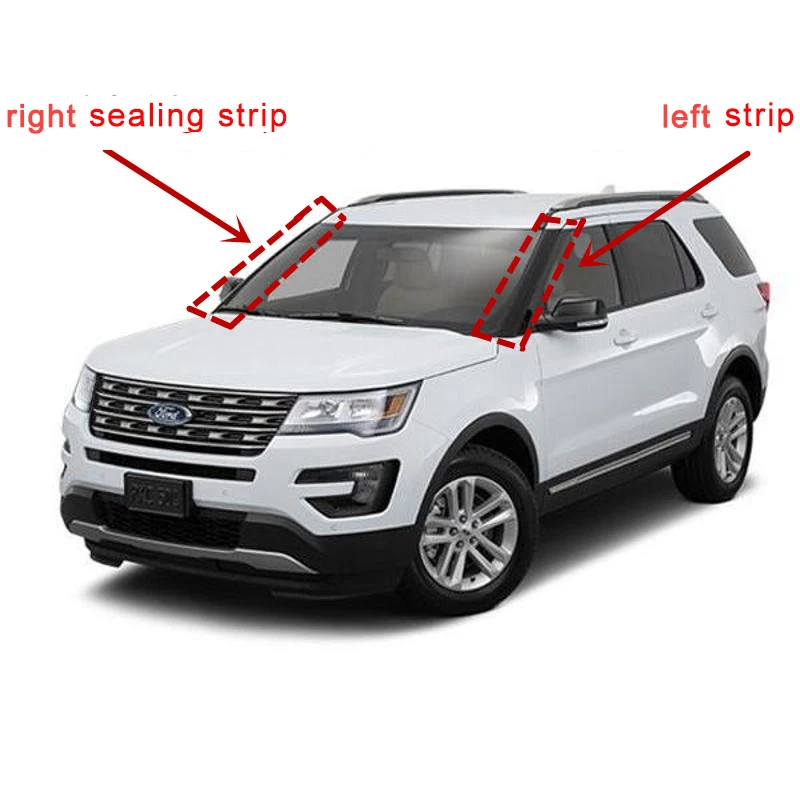 For Ford Explorer Front Windshield Apillar Trim Strips Sealing Trim