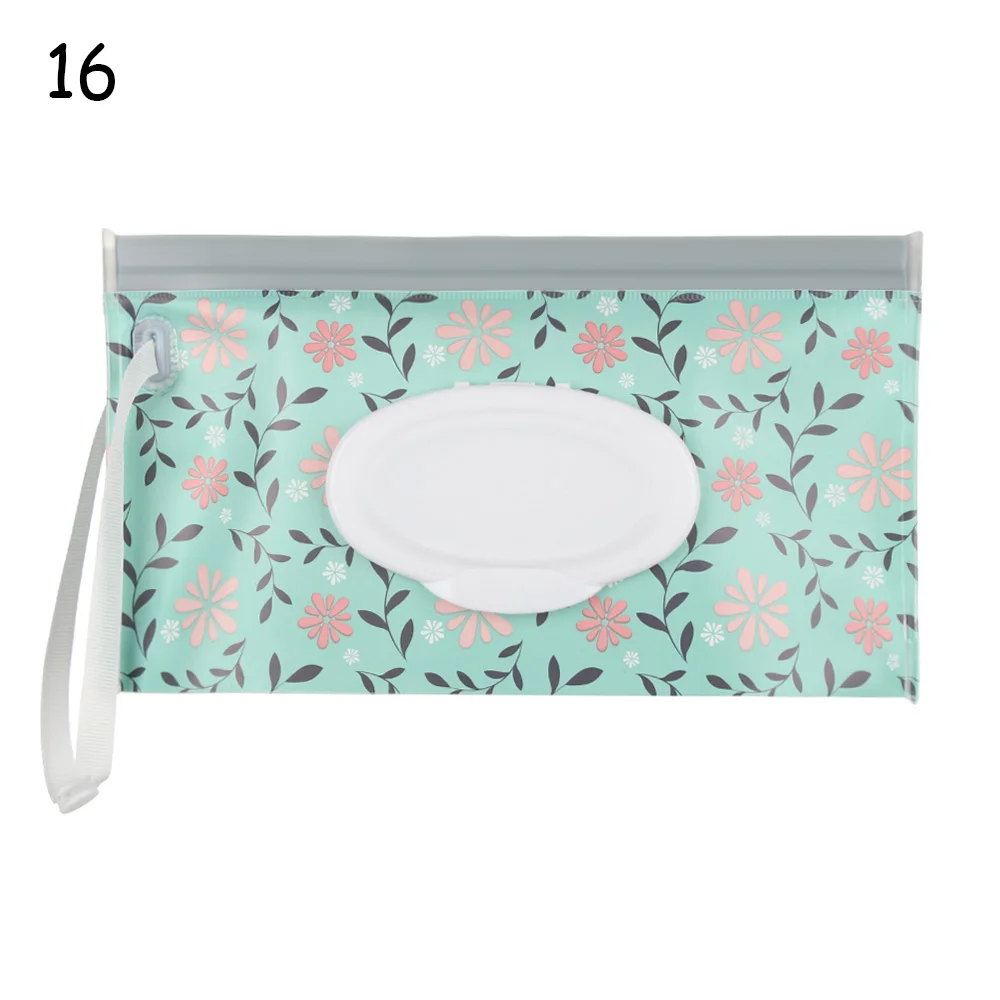 1Pc Baby Fashion Wipes Carrying Case Clutch and Clean Wet Wipes Bag for Stroller Cosmetic Pouch with Easy-Carry Snap-Strap Baby Strollers vintage Baby Strollers