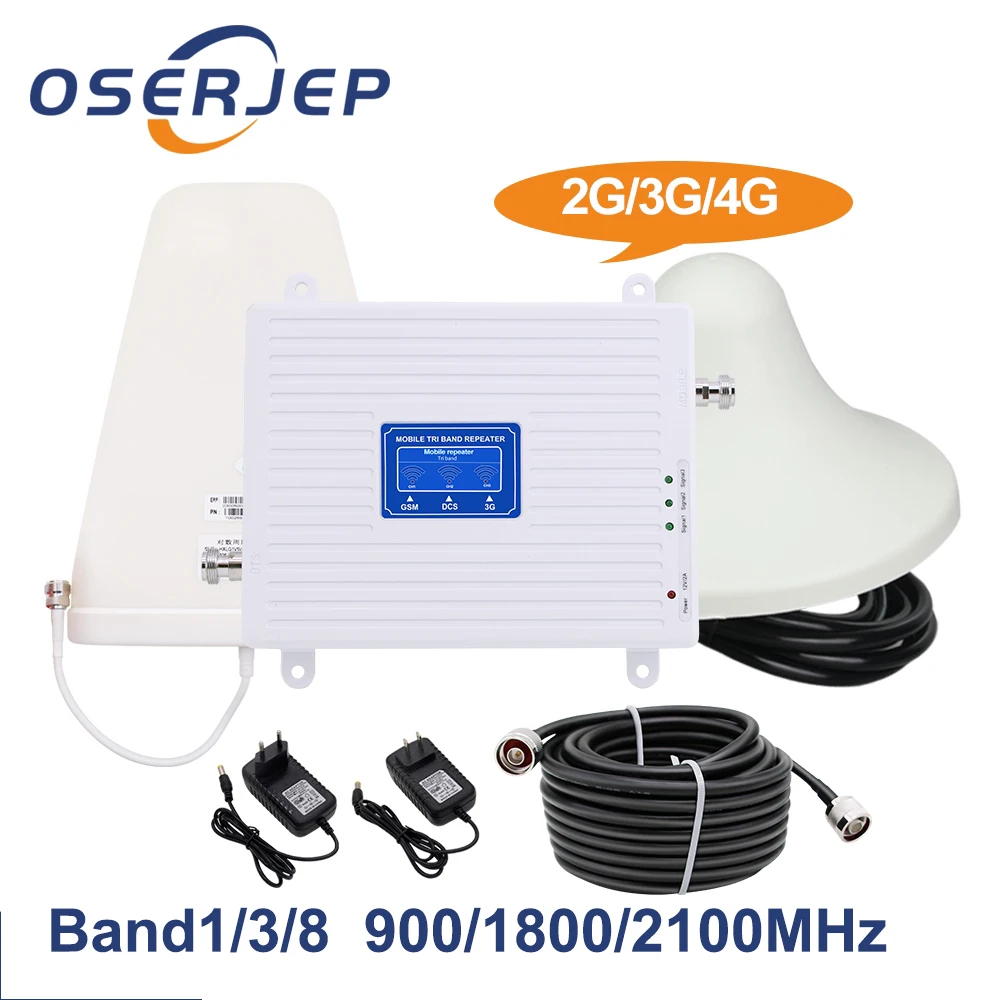 Фото Трехдиапазонный ретранслятор GSM WCDMA UMTS LTE 2G 4G 900 1800 2100 МГц - купить