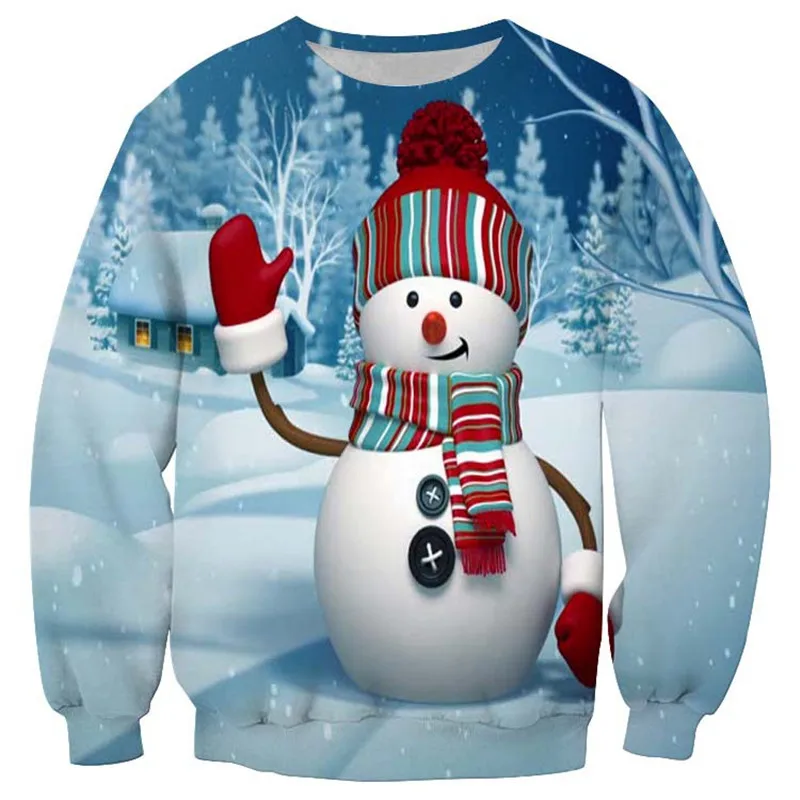 Унисекс, мужской и женский Уродливый Рождественский свитер для праздников, Санта, Рождество, забавный свитер с котом, осенне-зимняя Рождественская одежда