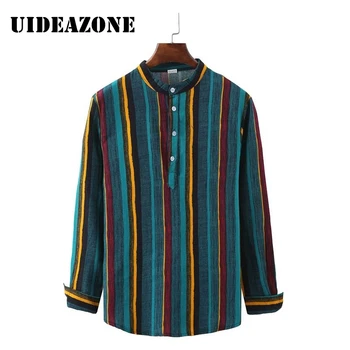 

Strip Mens Shirt Tee Long Sleeve Shirt Top Striped Summer Streetwear Casual Multicolor Fashion Hawaiian Shirt 2020 Beach Wear