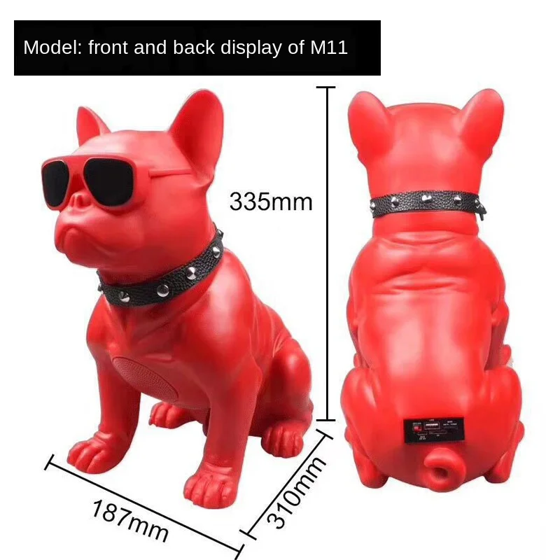 Bluetooth Speaker Wireless Bluetooth Speaker French Bulldog Portable Stereo Super Bass USB AUX Outdoor Full Dog Subwoofer
