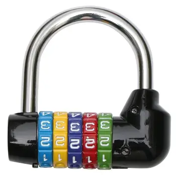 

Padlock Black with Combination 5 Numeros