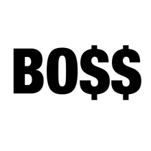 Autocollant Boss en vinyle pour fenêtre de pare choc, cinquième pièce, décor de voiture