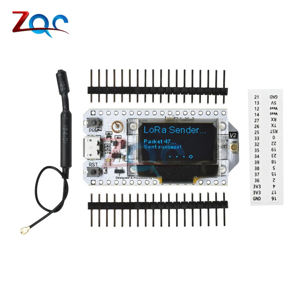 868 мгц-915 мгц SX1276 ESP32 LoRa 0,96 дюймовый синий OLED дисплей Bluetooth wifi Lora комплект 32 модуля IOT макетная плата для Arduino