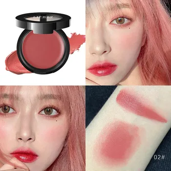 

Color Makeup Matte blush eye shadow lipstick Air Cushion Blusher Blush Rouge Face Contour Make Up Lipstick Blush Cream #1216