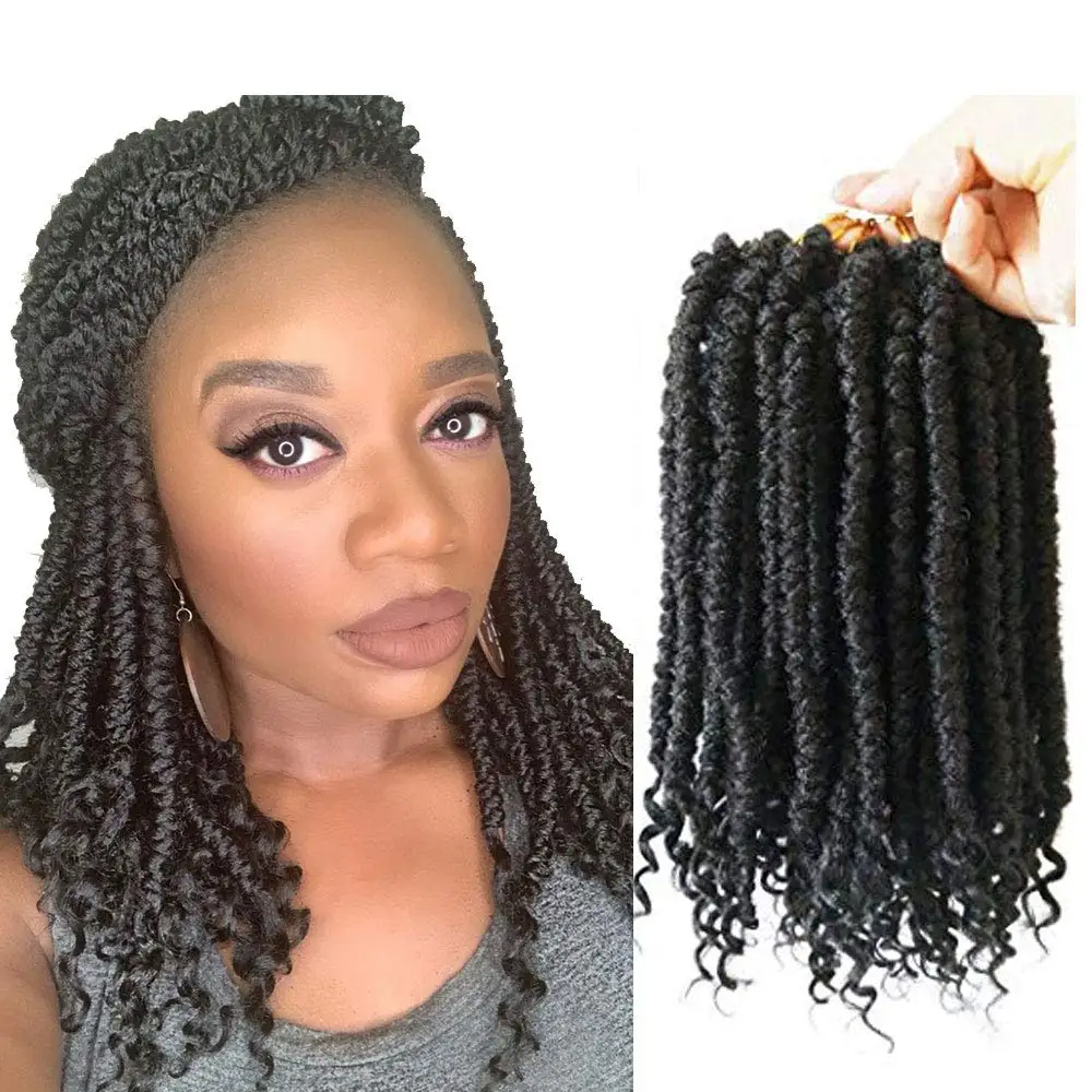 Spring Senegalese Twist Crochet Braids Curly End Kanekalon